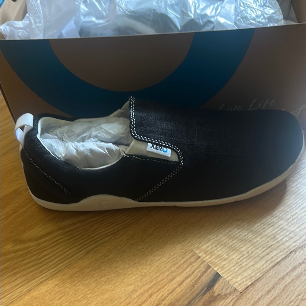 Xero Women's Black Slip-On Sneakers